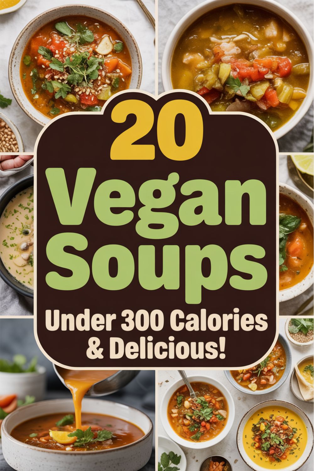 20 Vegan Soups Under 300 Calories