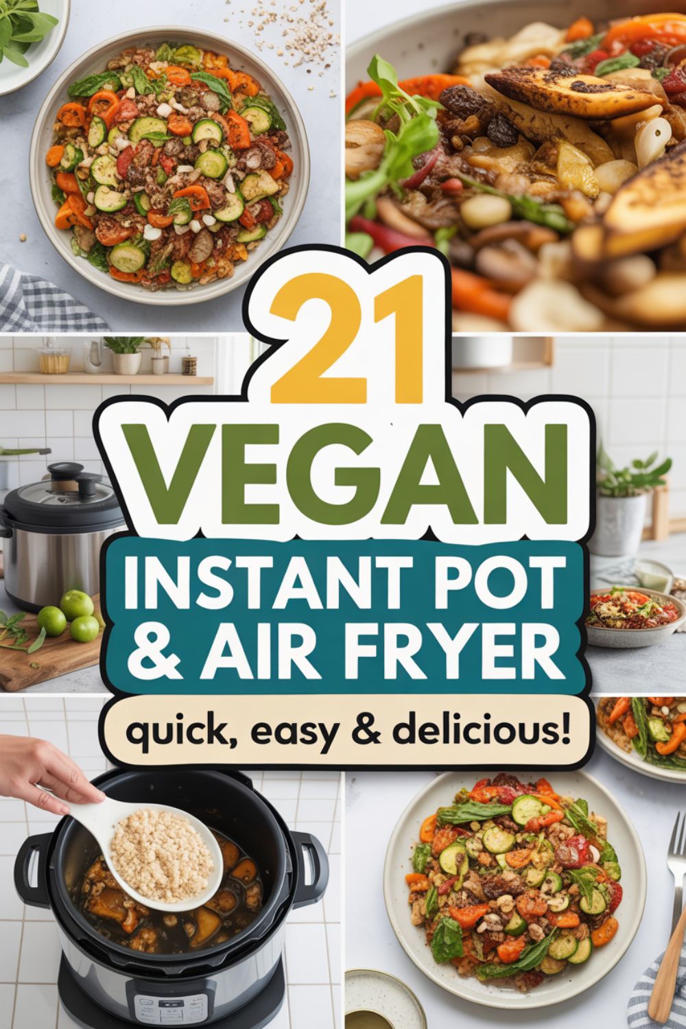 21 Vegan Instant Pot Air Fryer Recipes