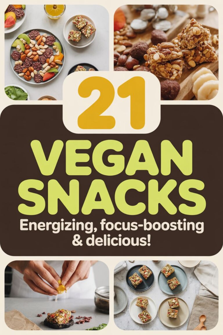 21 Vegan Snacks for Energy and Focus