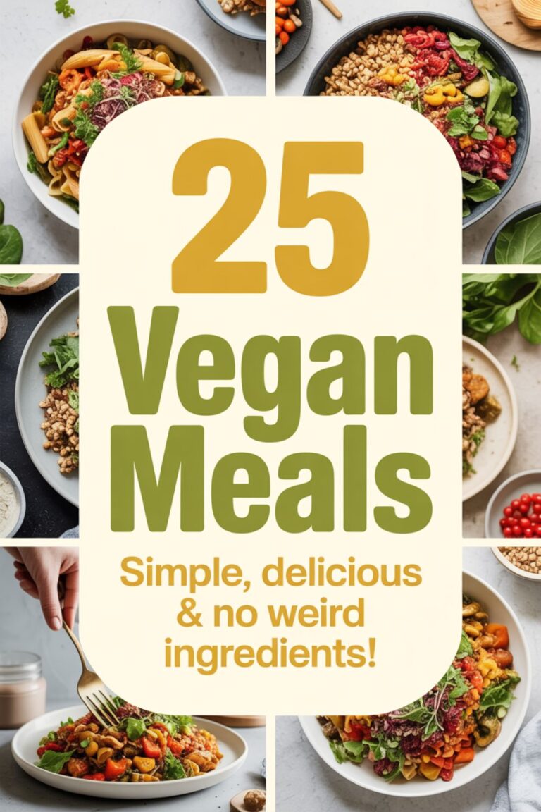 25 Vegan Meals for Beginners (No Weird Ingredients)
