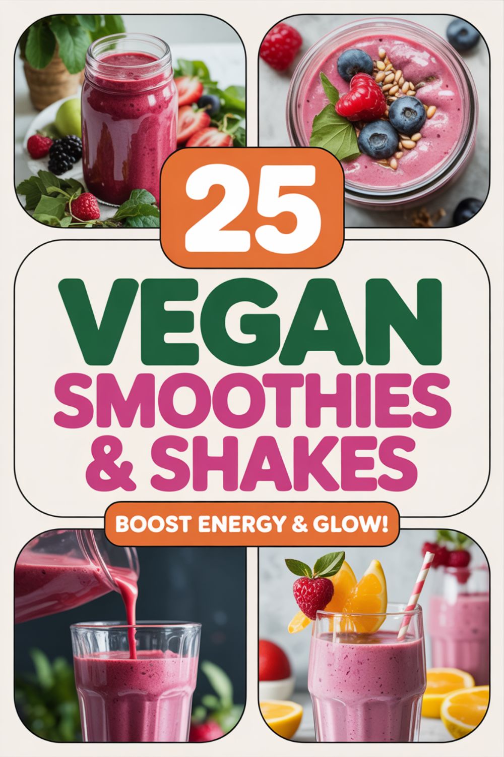 25 Vegan Smoothies and Shakes for Energy and Glow