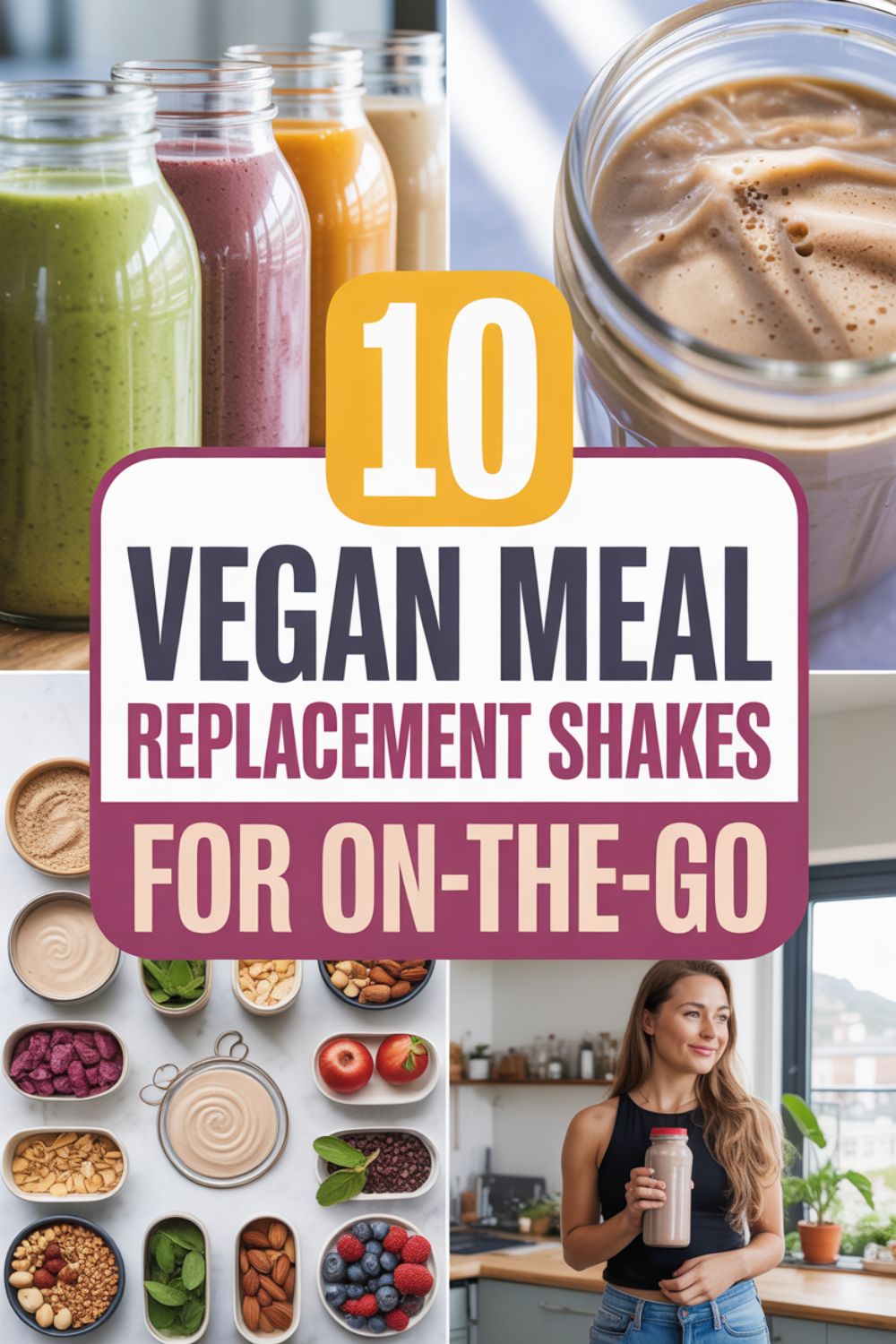 10 Vegan Meal Replacement Shakes for On the Go