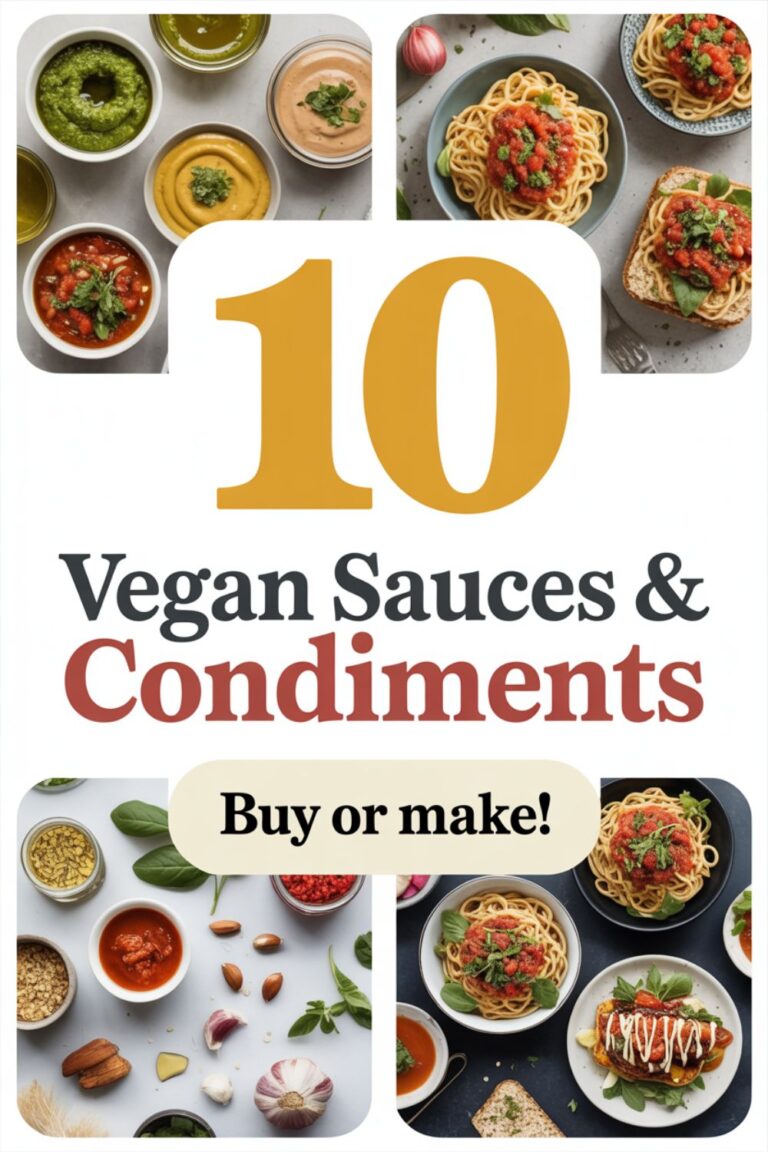 10 Vegan Sauces and Condiments You Can Buy or Make
