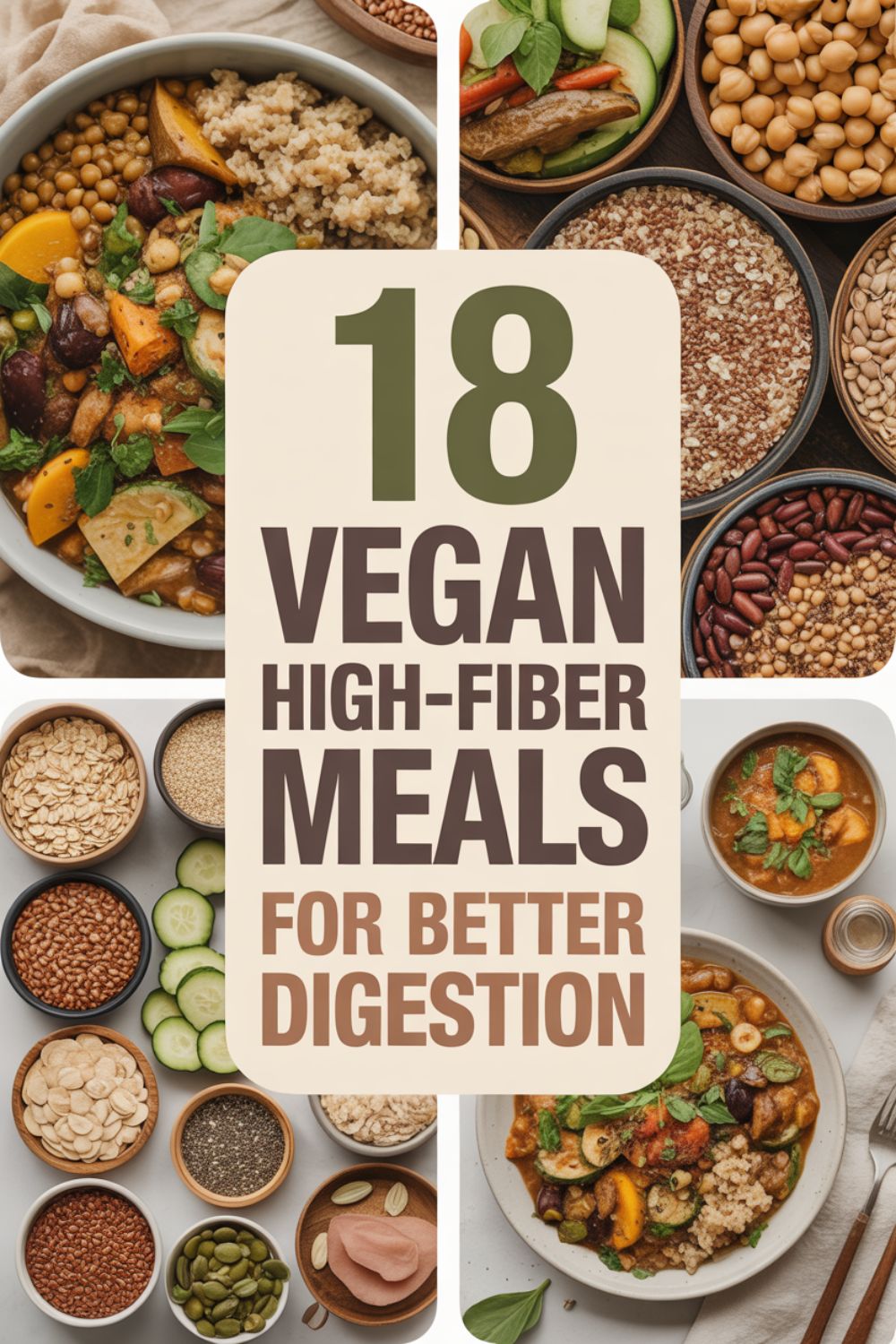 18 Vegan High Fiber Meals for Better Digestion