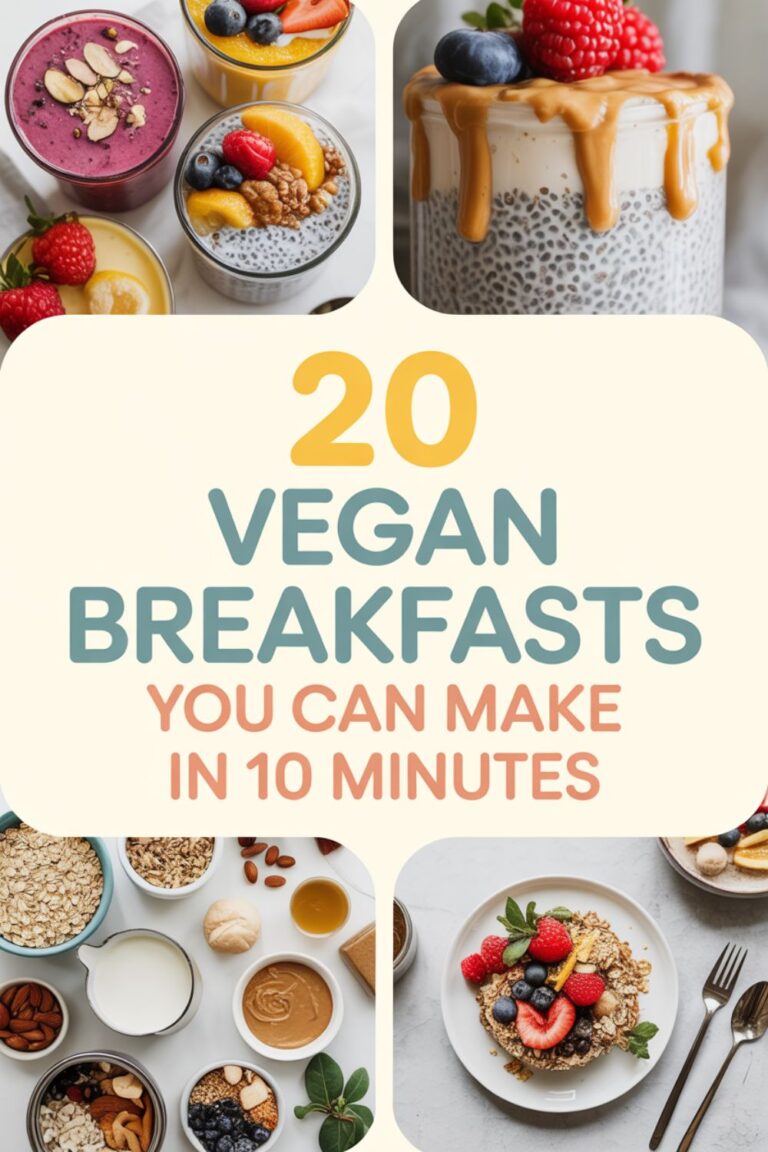 20 Vegan Breakfasts You Can Make in 10 Minutes