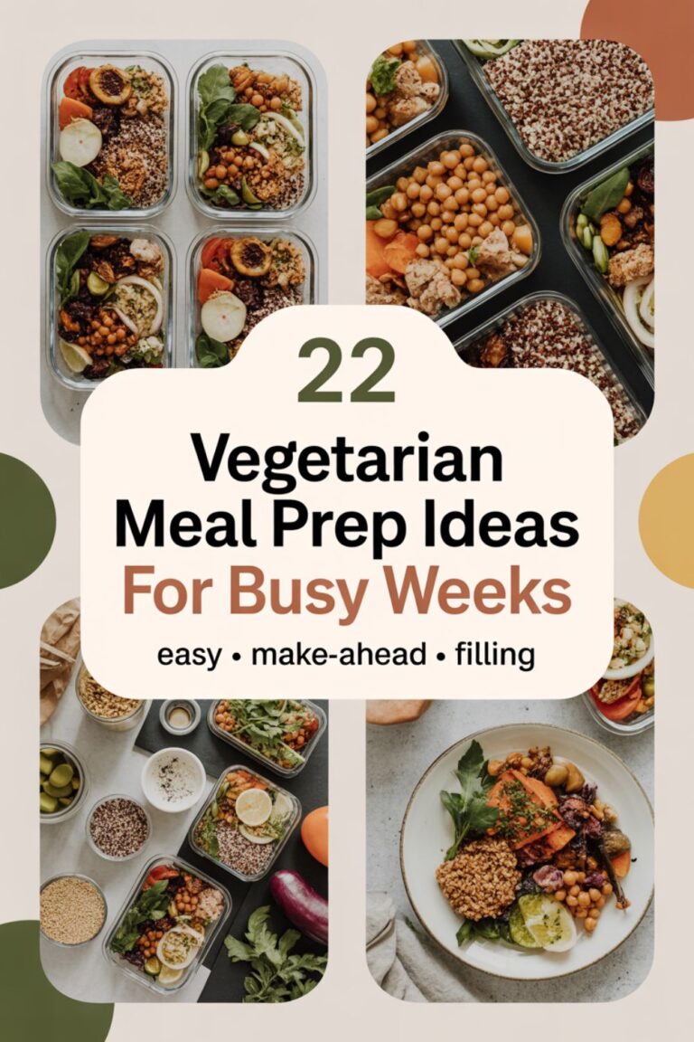 22 Vegetarian Meal Prep Ideas for Busy Weeks