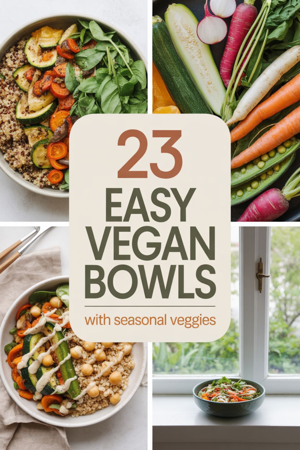 23 Easy Vegan Bowls with Seasonal Veggies