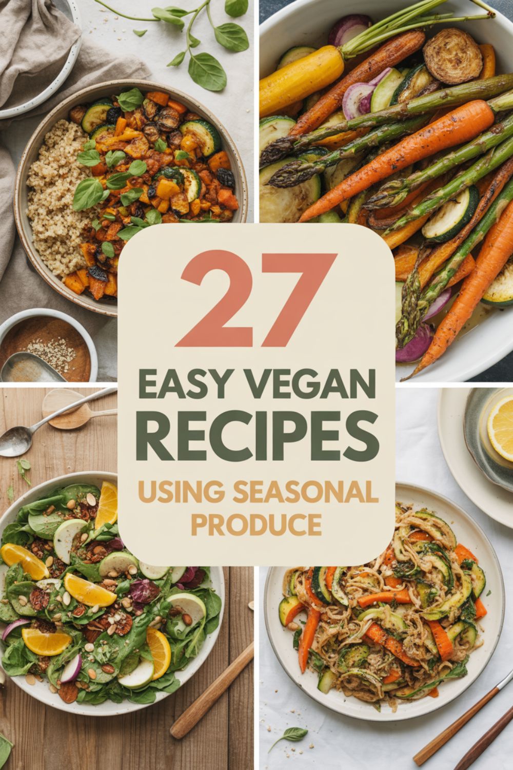 27 Easy Vegan Recipes Using Seasonal Produce