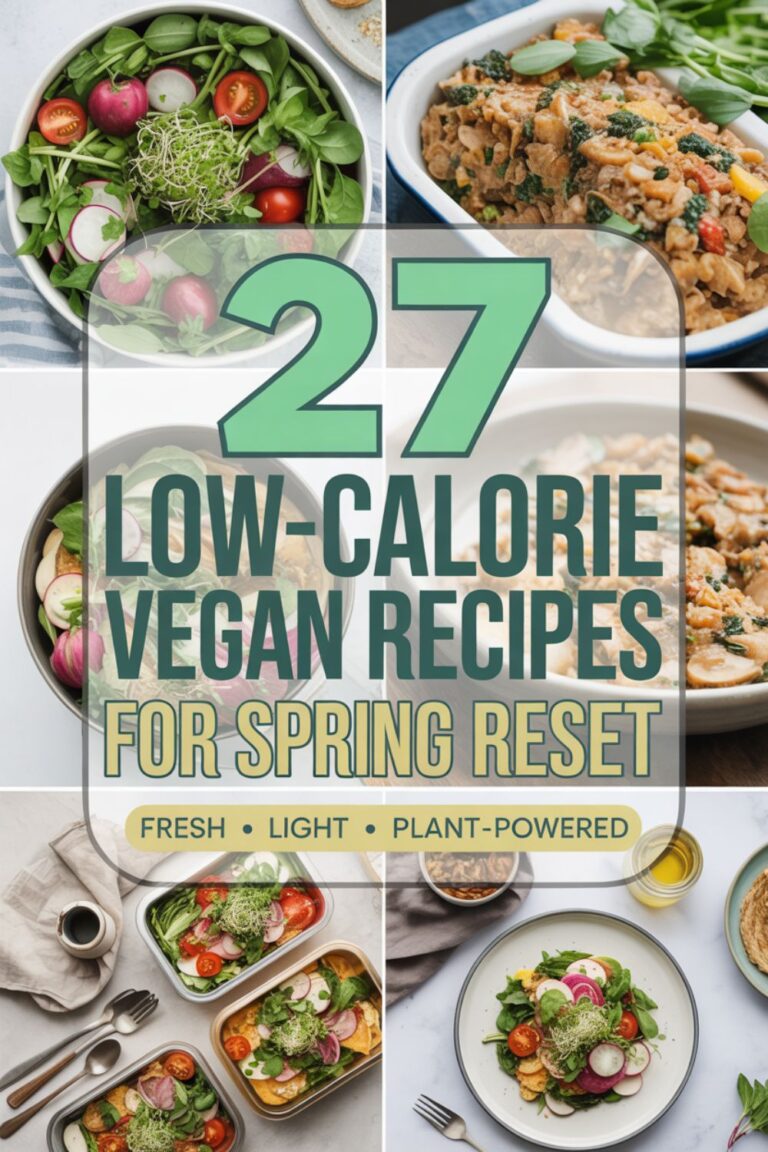 27 Low-Calorie Vegan Recipes for Spring Reset