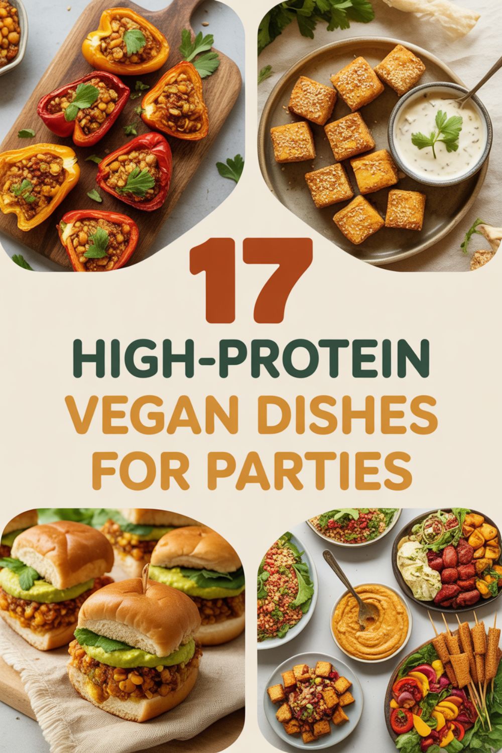 17 High Protein Vegan Dishes for Parties
