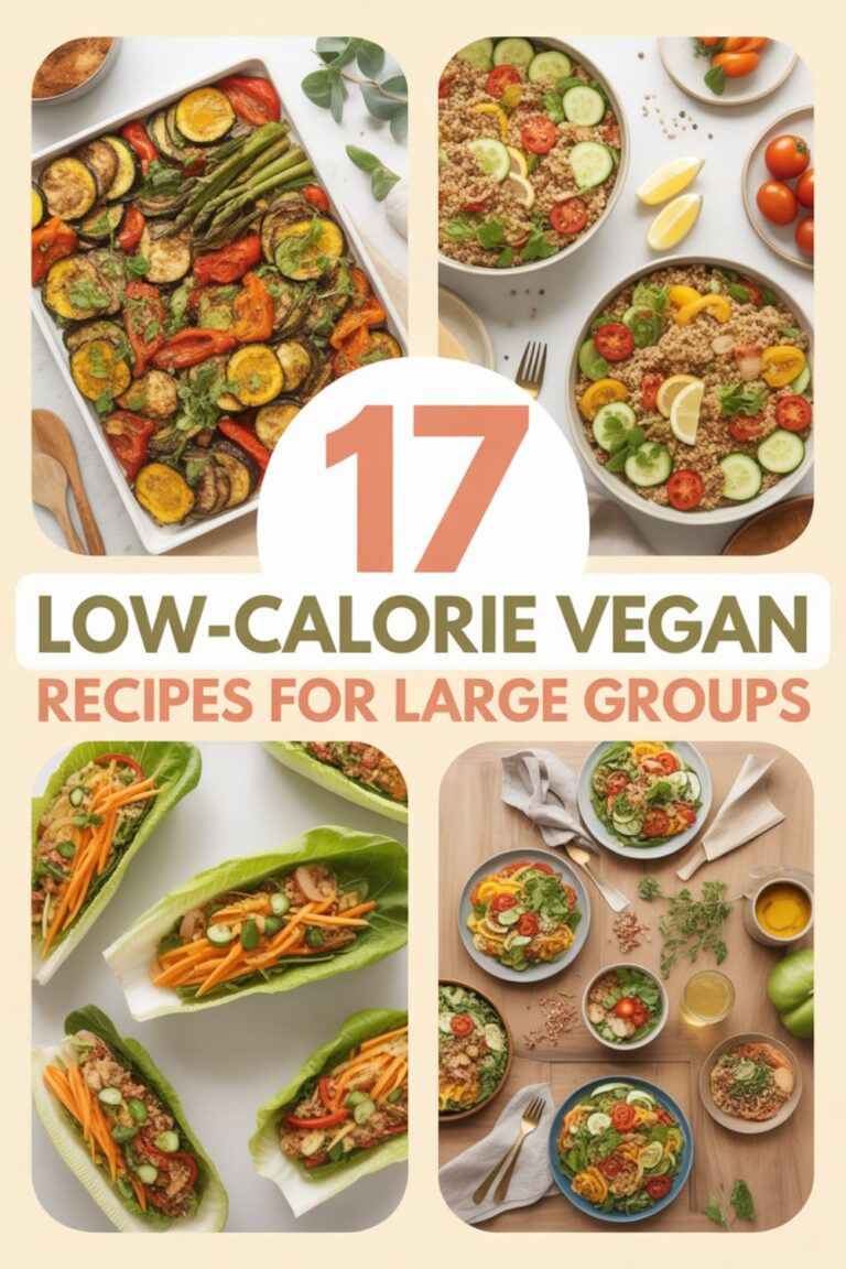 17 Low-Calorie Vegan Recipes for Large Groups