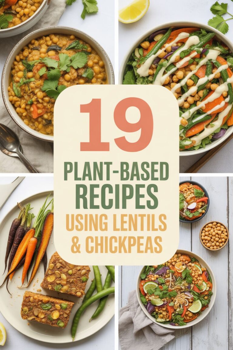 19 Plant-Based Recipes Using Lentils & Chickpeas