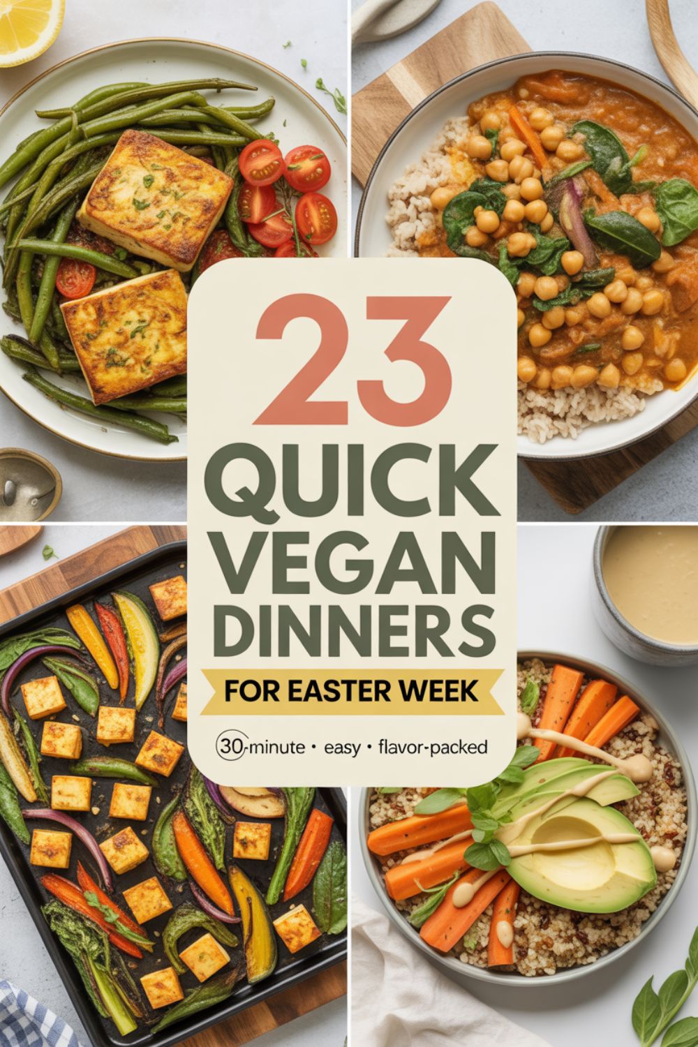 23 Quick Vegan Dinners for Easter Week