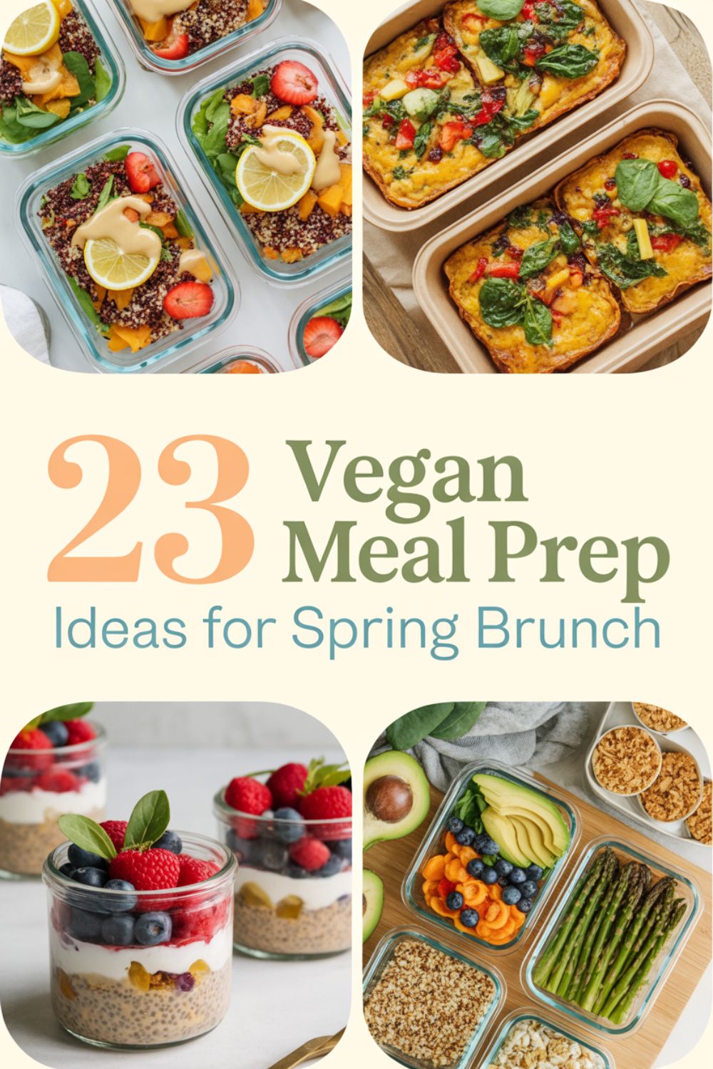 23 Vegan Meal Prep Ideas for Spring Brunch