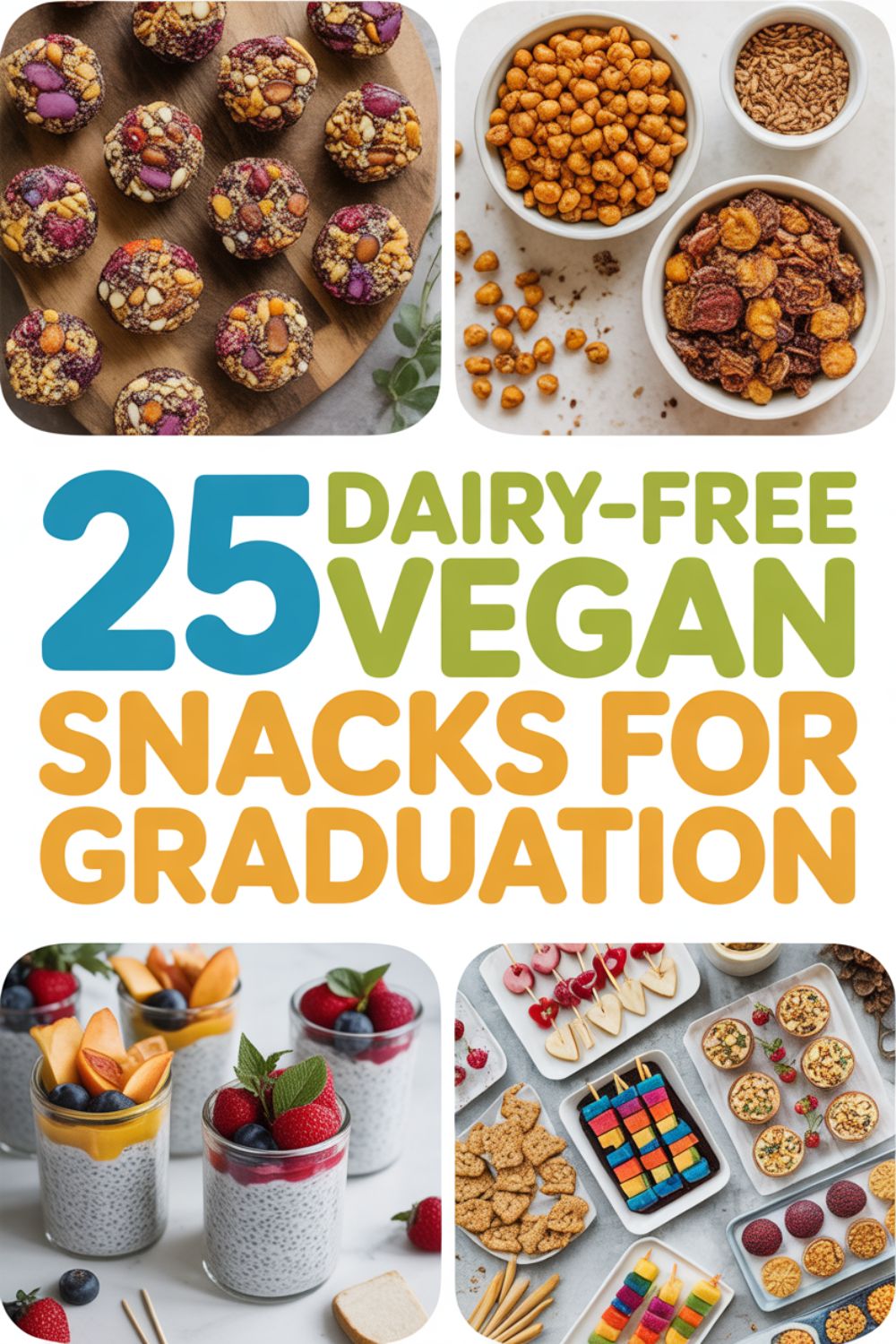 25 Dairy Free Vegan Snacks for Graduation