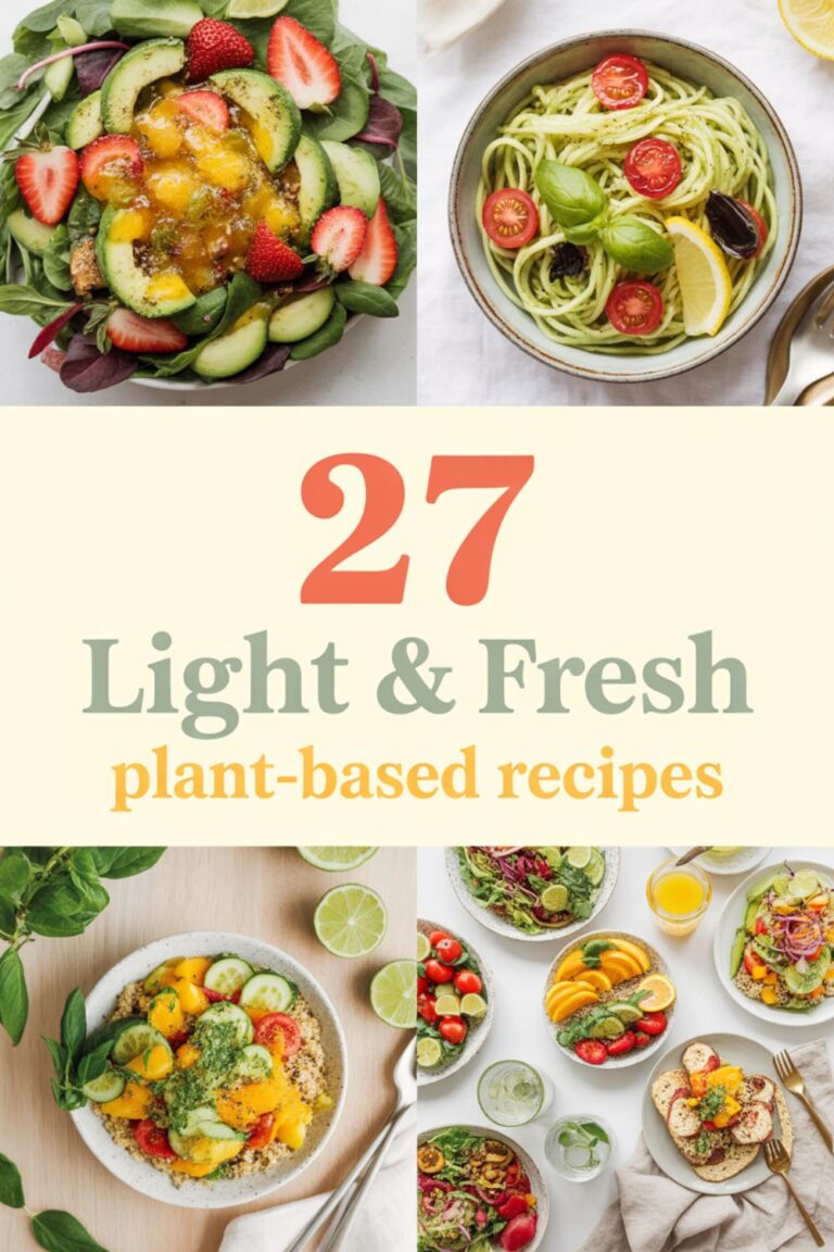27 Light & Fresh Plant-Based Recipes You’ll Actually Crave