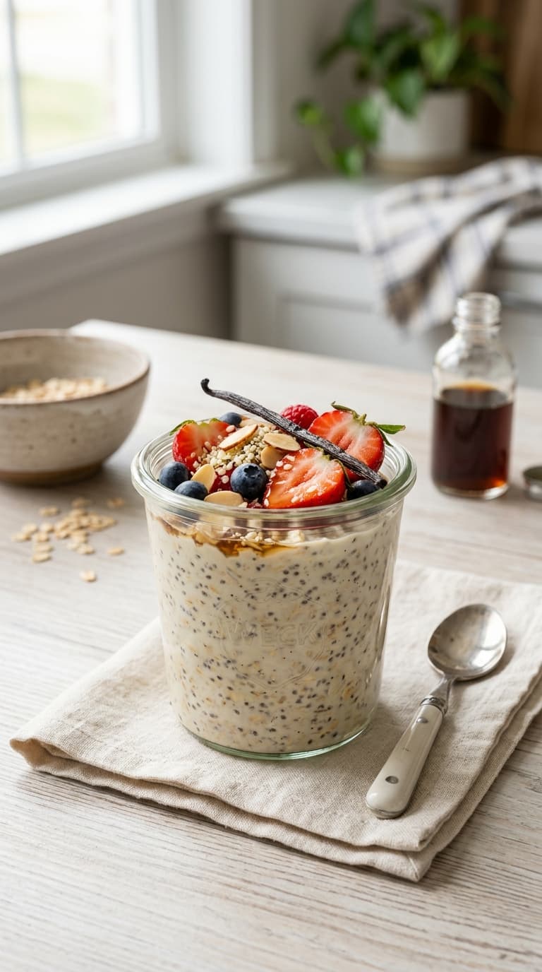 11 Vanilla Overnight Oats Recipes That Are Surprisingly Good 2 11 Vanilla Overnight Oats Recipes That Are Surprisingly Good