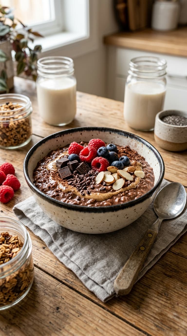 17 Chocolate Overnight Oats Recipes That Taste Like Dessert 3 17 Chocolate Overnight Oats Recipes That Taste Like Dessert
