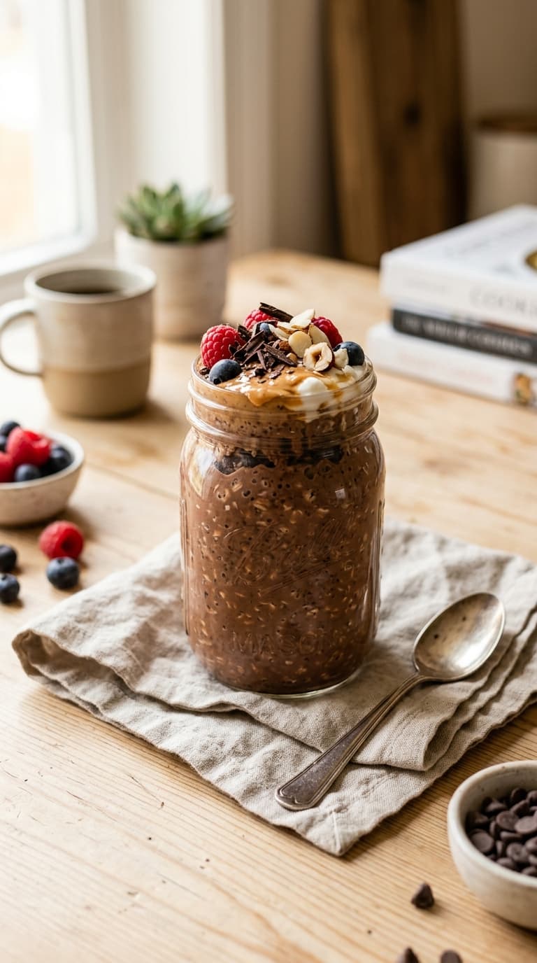 17 Chocolate Overnight Oats Recipes That Taste Like Dessert 2 17 Chocolate Overnight Oats Recipes That Taste Like Dessert