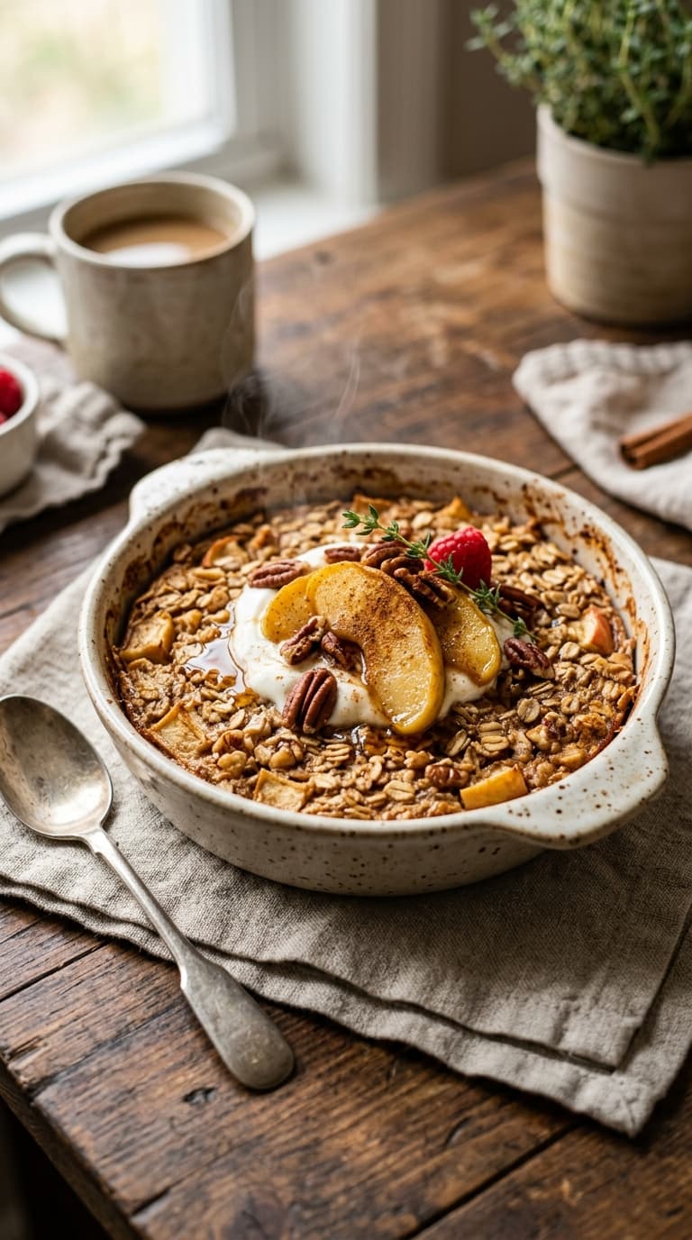 19 Apple Cinnamon Baked Oats for a Cozy Morning 10 19 Apple Cinnamon Baked Oats for a Cozy Morning