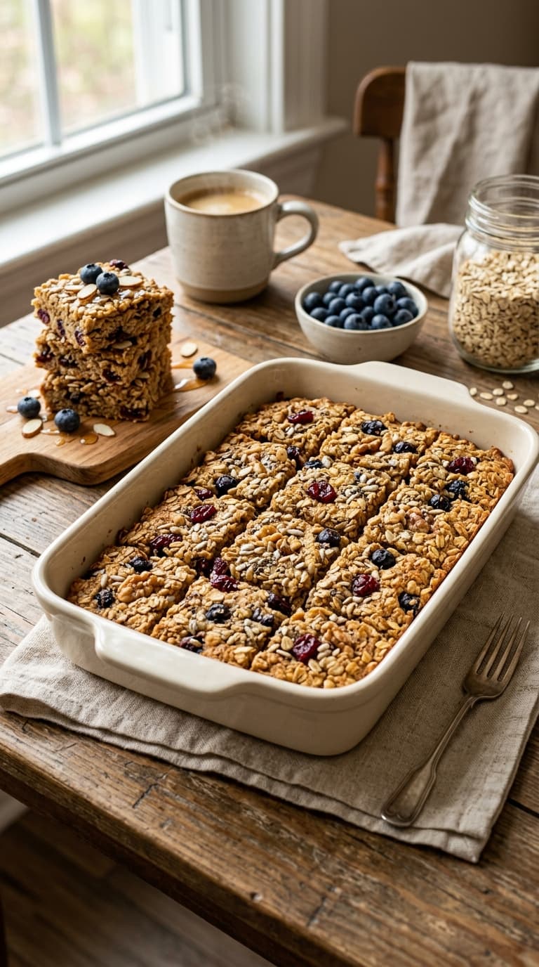 19 Baked Oatmeal Bars for On-the-Go Breakfasts 16 19 Baked Oatmeal Bars for On-the-Go Breakfasts