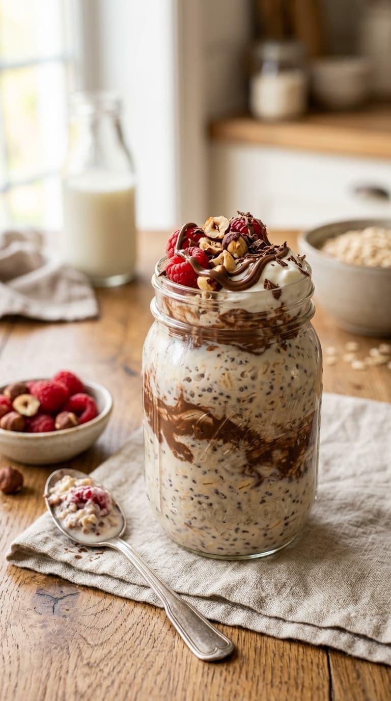 19 Nutella Overnight Oats Recipes That Feel Indulgent