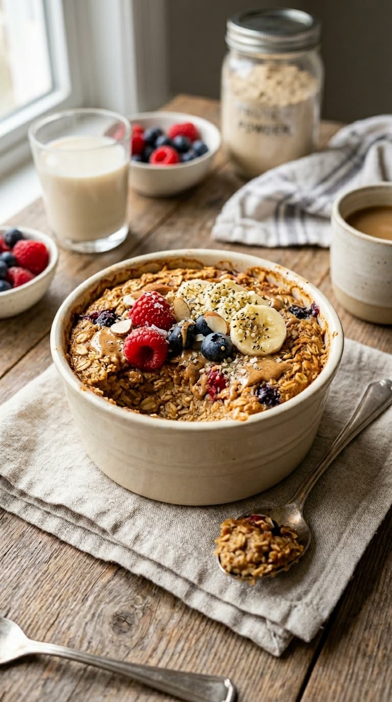 21 Baked Oats With Protein Powder for High Protein Breakfast