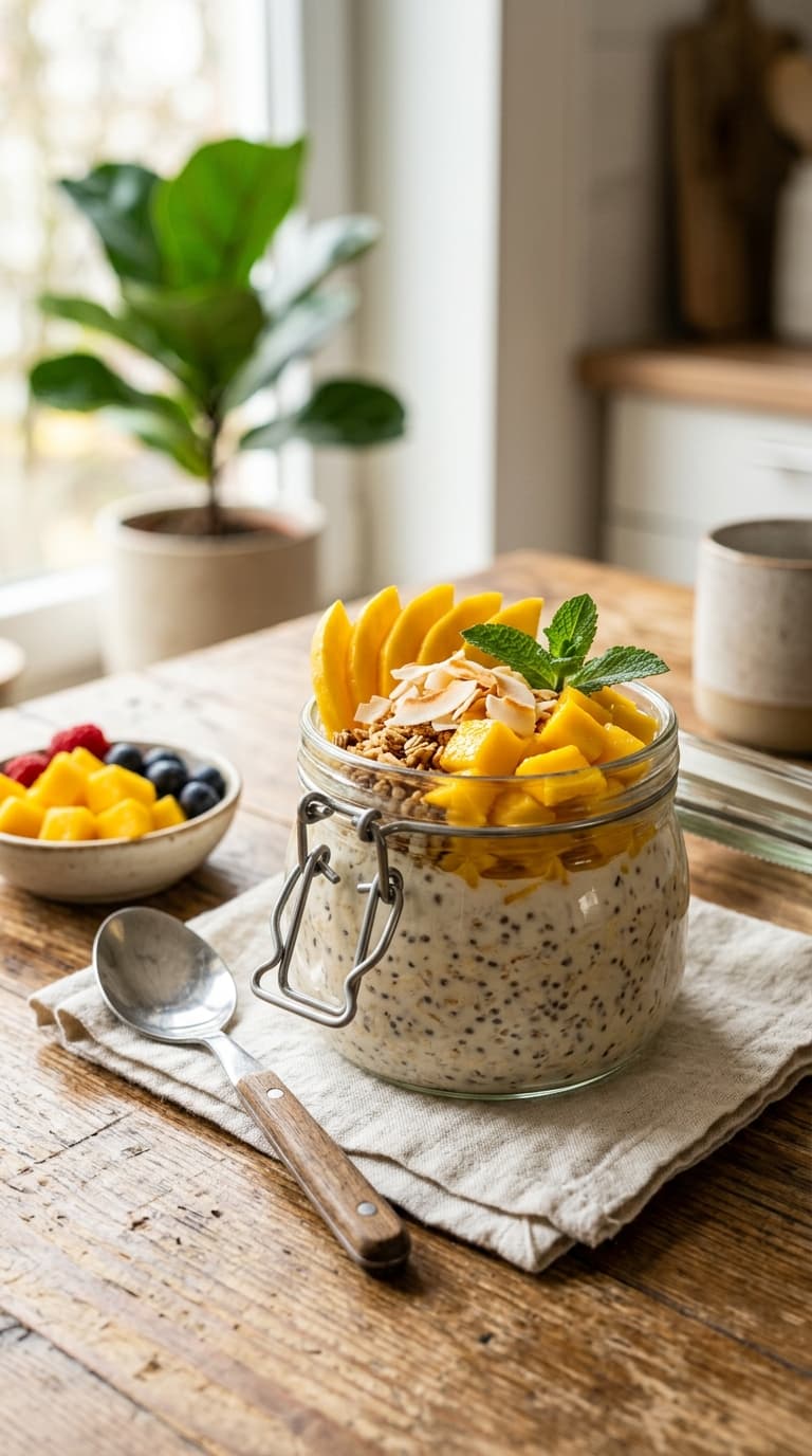21 Mango Overnight Oats for a Tropical Breakfast 16 21 Mango Overnight Oats for a Tropical Breakfast