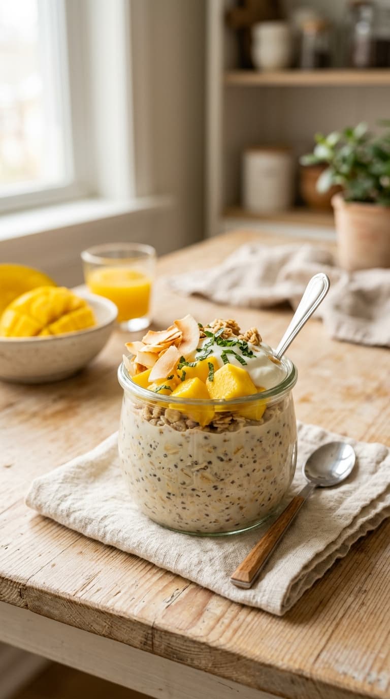 21 Mango Overnight Oats for a Tropical Breakfast 3 21 Mango Overnight Oats for a Tropical Breakfast
