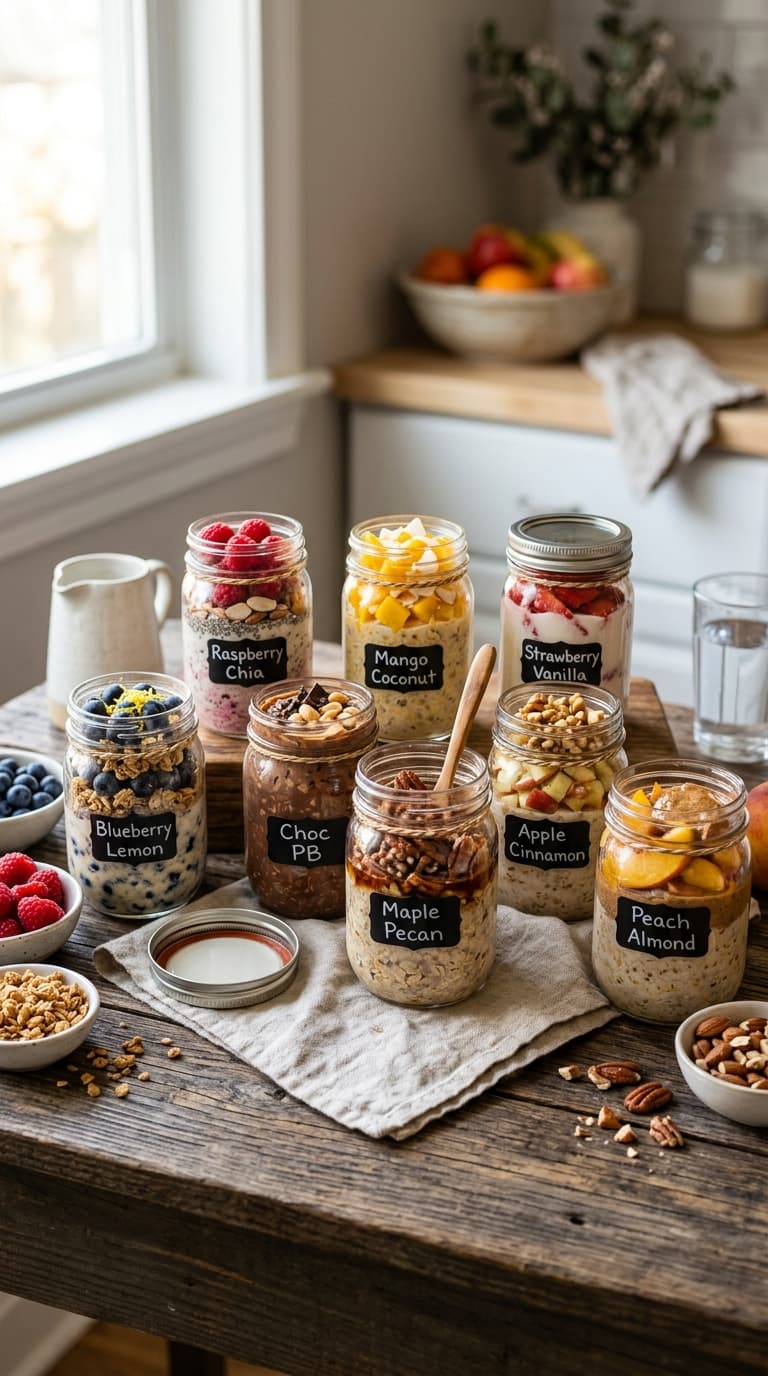 21 Overnight Oats in a Jar β 10 Portable Combinations 7 21 Overnight Oats in a Jar β 10 Portable Combinations