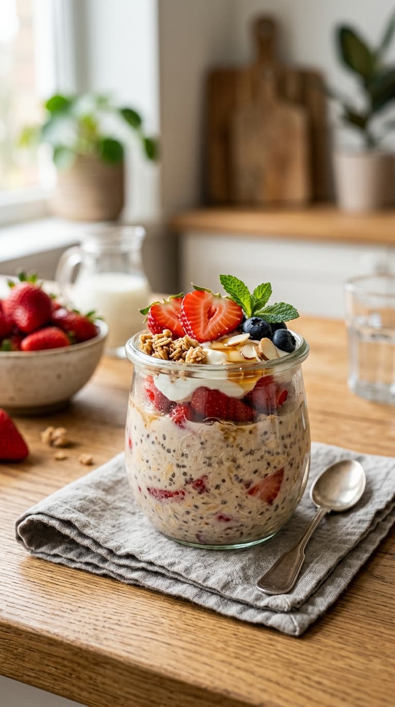 21 Strawberry Overnight Oats Ideas for a Sweet Breakfast 6 21 Strawberry Overnight Oats Ideas for a Sweet Breakfast