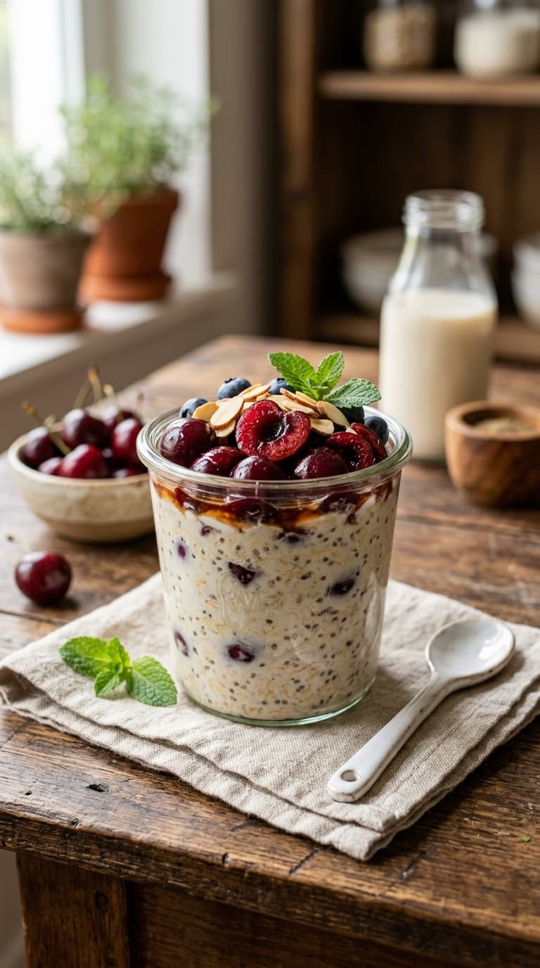 22 Cherry Overnight Oats Recipes to Try This Month 3 22 Cherry Overnight Oats Recipes to Try This Month
