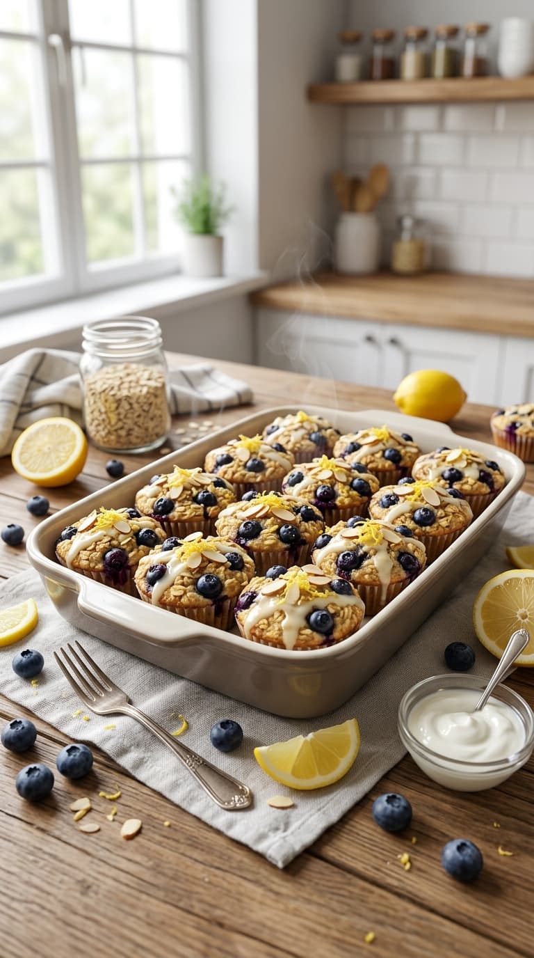 22 Lemon Blueberry Baked Oats for a Bright Morning 10 22 Lemon Blueberry Baked Oats for a Bright Morning
