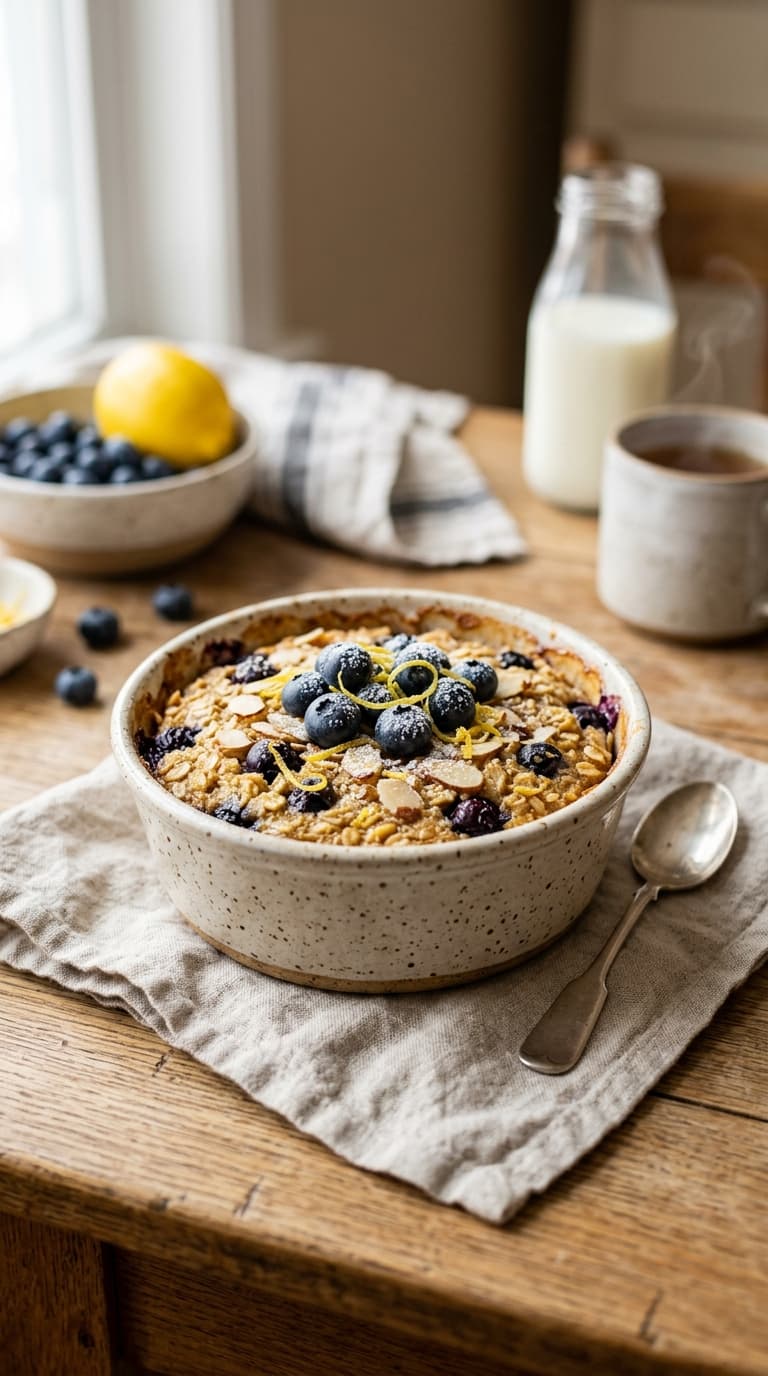 22 Lemon Blueberry Baked Oats for a Bright Morning