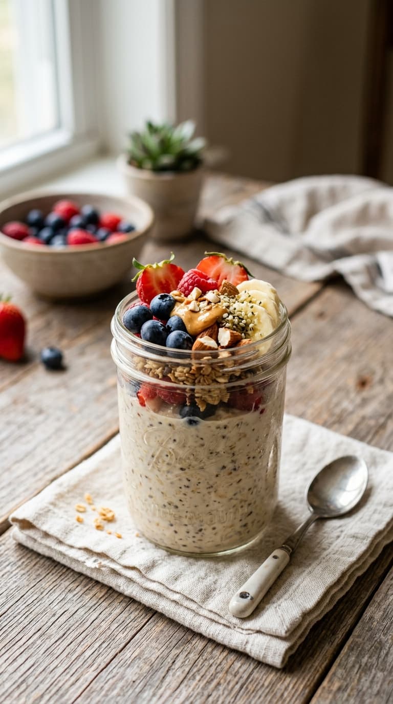 22 Vegan High Protein Overnight Oats Recipes