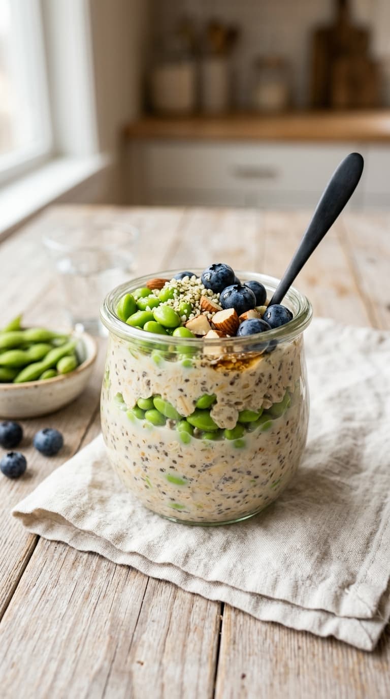23 Overnight Oats With Edamame for a Surprising Protein Boost 2 23 Overnight Oats With Edamame for a Surprising Protein Boost