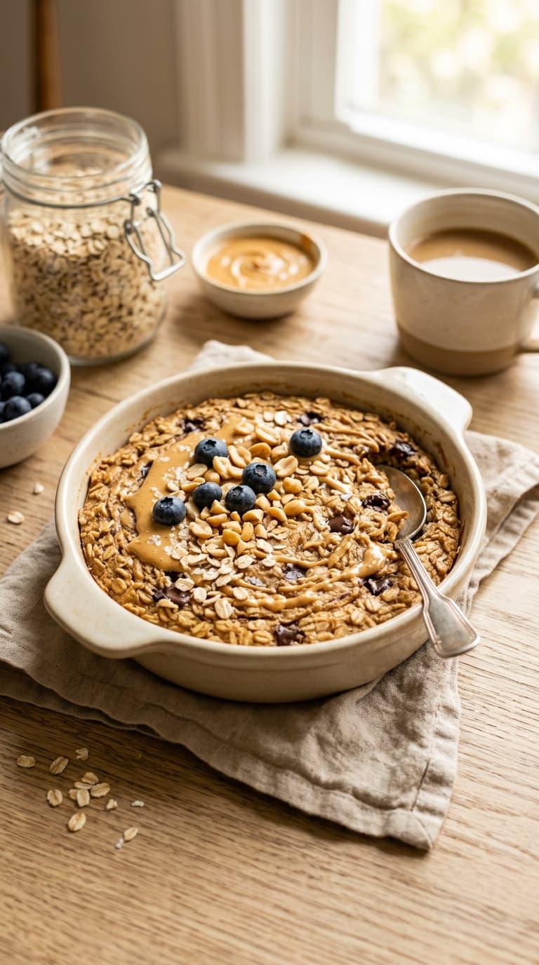 23 Peanut Butter Baked Oats — Easy Weekday Breakfast 3 23 Peanut Butter Baked Oats — Easy Weekday Breakfast