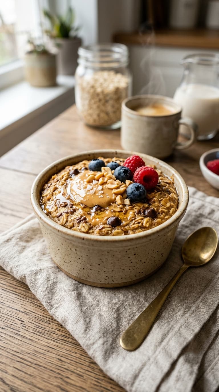 23 Peanut Butter Baked Oats — Easy Weekday Breakfast 2 23 Peanut Butter Baked Oats — Easy Weekday Breakfast