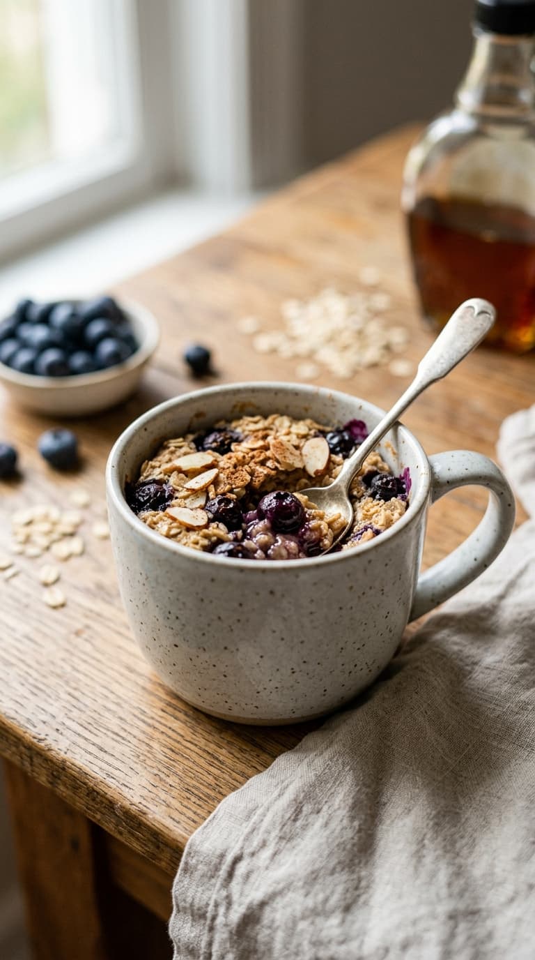 23 Single-Serve Baked Oats in a Mug With 5 Minute Prep 25 23 Single-Serve Baked Oats in a Mug With 5 Minute Prep