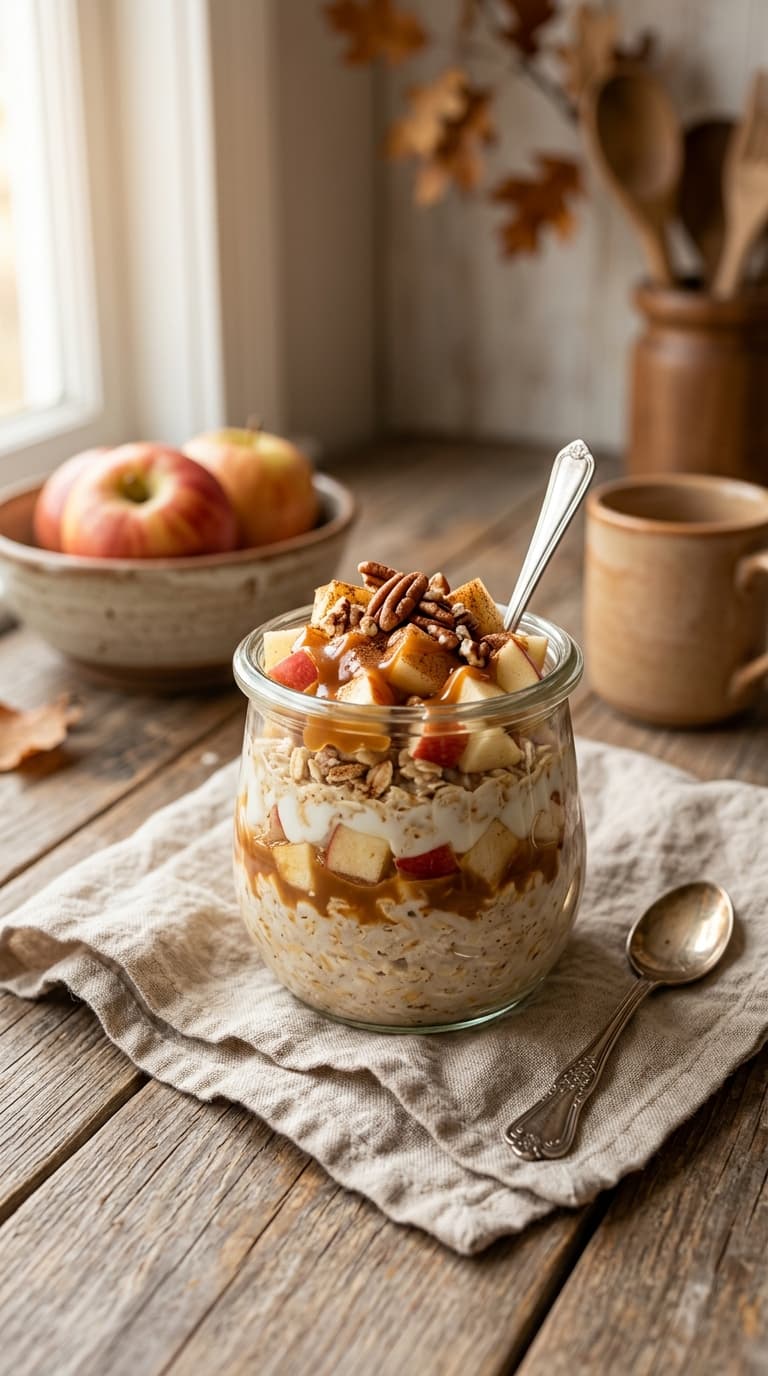 25 Caramel Apple Overnight Oats for an Autumn Breakfast