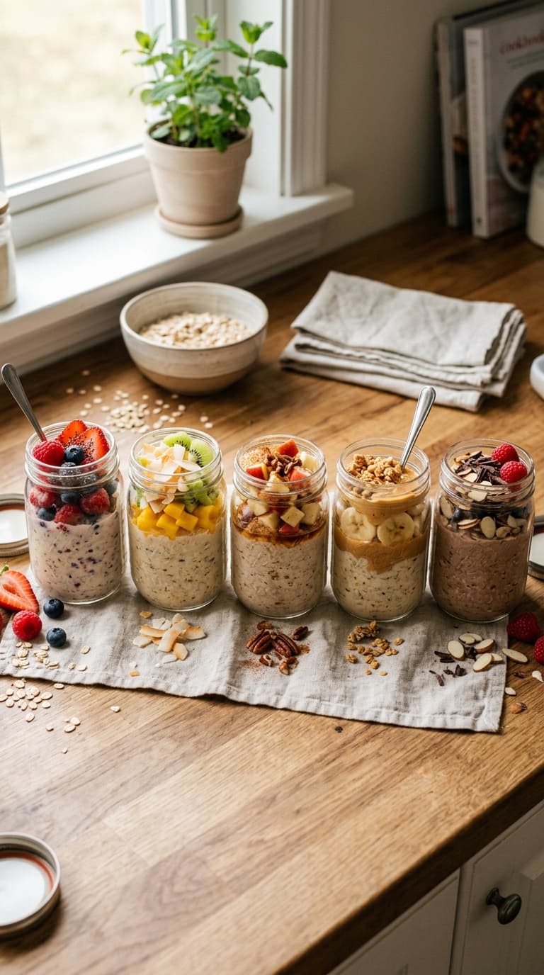 25 Overnight Oats for Meal Prep &mdash; Make 5 Jars on Sunday
