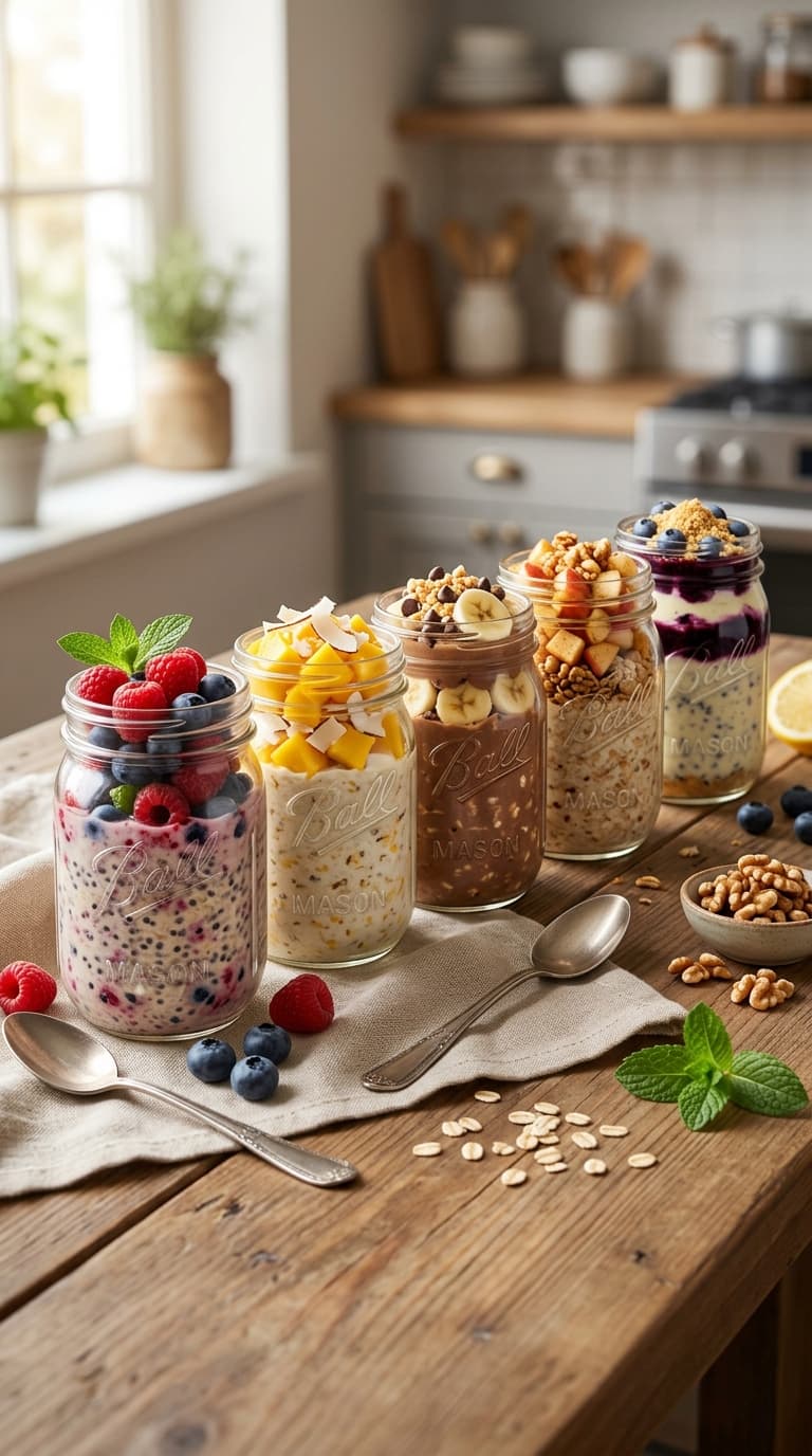 25 Overnight Oats for Meal Prep &mdash; Make 5 Jars on Sunday