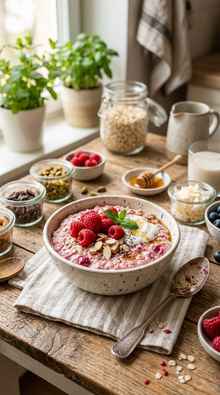 25 Raspberry Overnight Oats &mdash; 10 Flavor Combinations